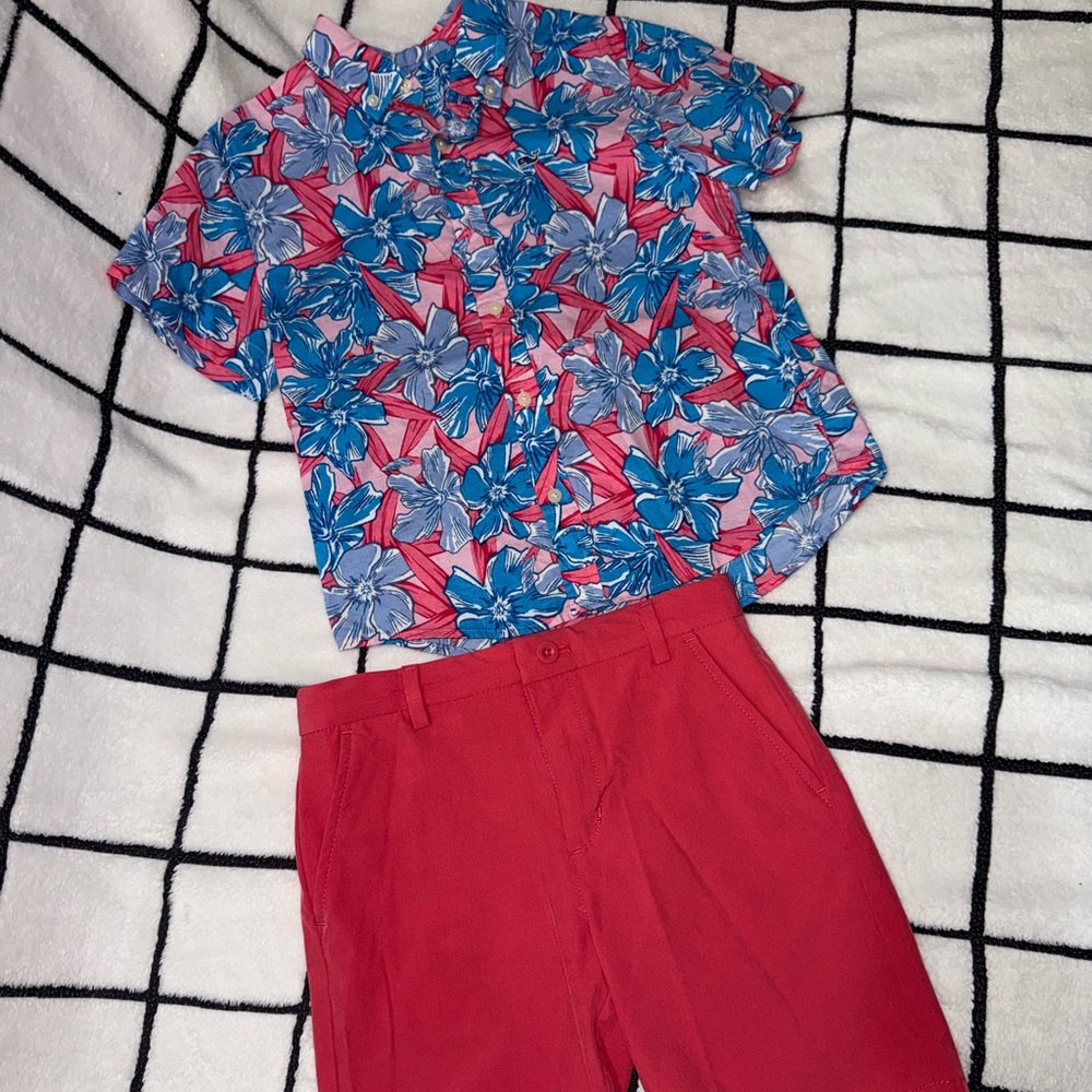 Vineyard Vines Pink and Blue Floral Set